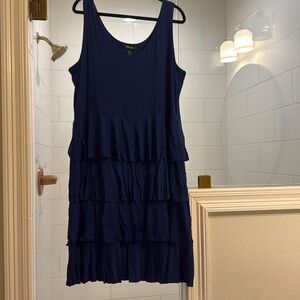 EUC INC Tiered Tank Dress Sz 2x